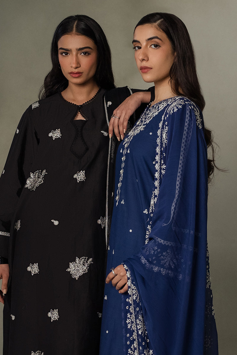 MIDNIGHT BLUE-2 PC (SHIRT & DUPATTA)
