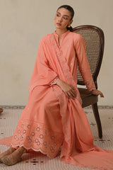 CORAL HAZE-3 PC CHIKANKARI SUIT