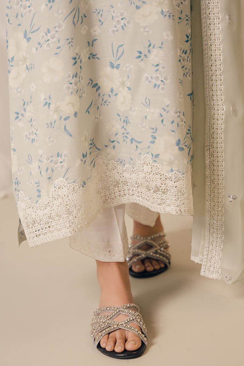 PEARL BLUE-2 PIECE (SHIRT & DUPATTA)