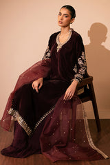 GARNET GRACE-3 PC (SHIRT,TROUSER & DUPATTA)