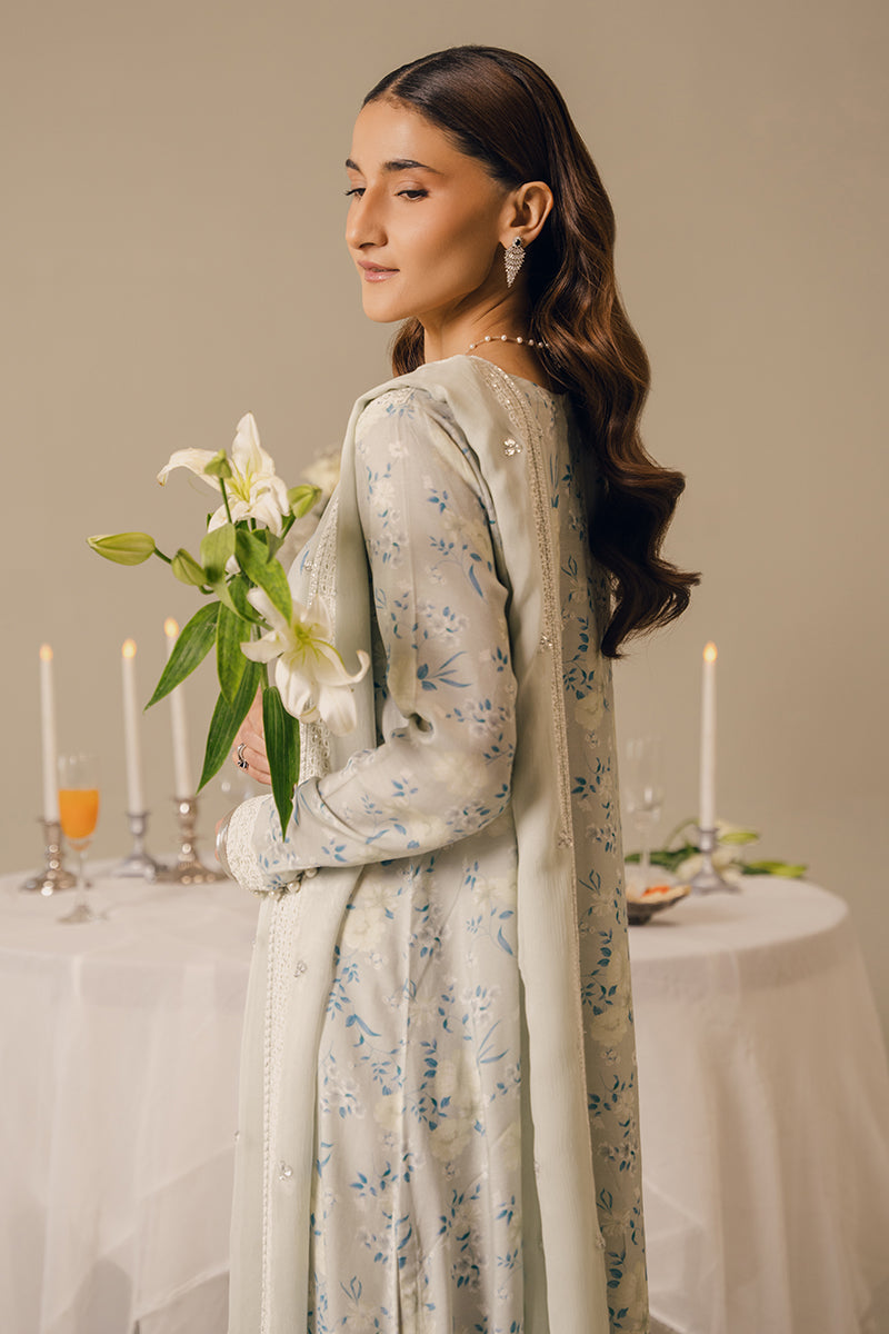 PEARL BLUE-2 PIECE (SHIRT & DUPATTA)