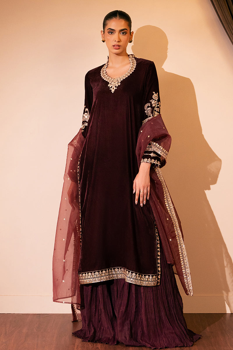 GARNET GRACE-3 PC (SHIRT,TROUSER & DUPATTA)