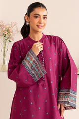 PLUM REGALIA-2 PIECE EMBROIDERED LAWN SUIT