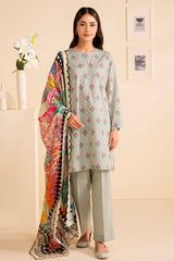 FLORAL VERVE-3 PIECE PRINTED LAWN SUIT