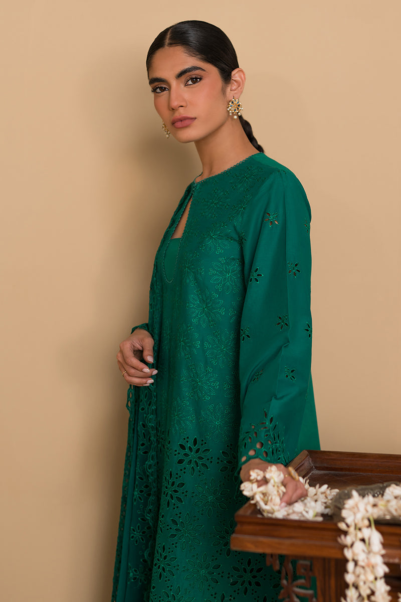 PINE FOREST-3 PIECE CHIKANKARI SUIT