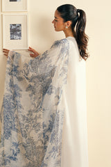 COBALT BLUE-2 PC (SHIRT & DUPATTA)