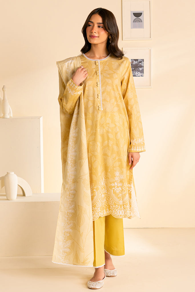 VANILLA ICE-3 PC PRINTED LAWN SUIT