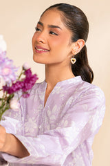MAUVE DREAM-3 PC PRINTED LAWN SUIT