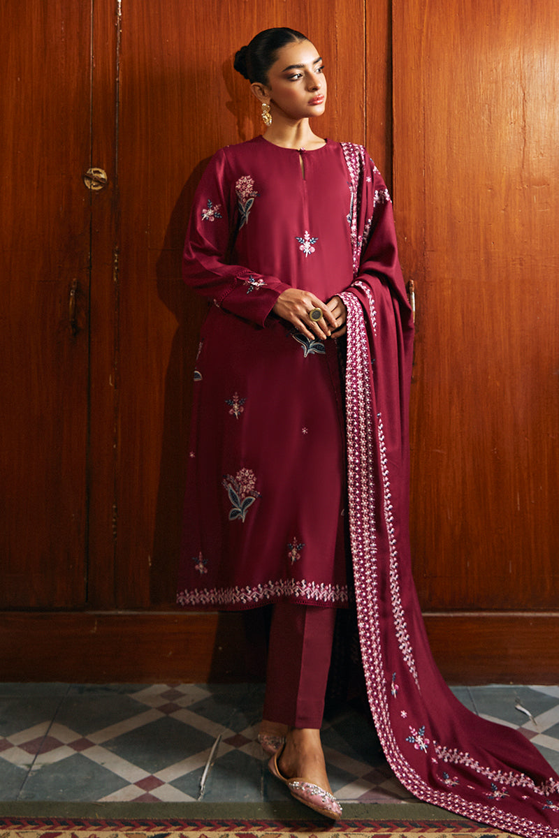 DEEP HAZE-2 PIECE MARINA EMBROIDERED SUIT