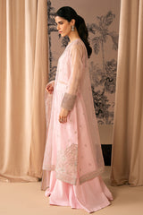 PINK BLISS-4 PIECE EMBROIDERED ORGANZA SUIT