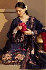 SAPPHIRE BLISS-3 PC MARINA EMBROIDERED SUIT