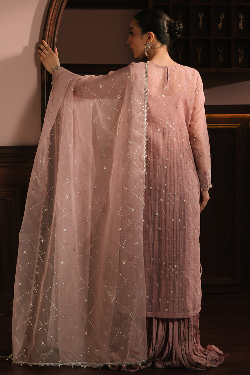 ROSY WHISPER-4PC NET EMBROIDERED SUIT