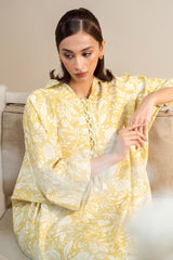 OCHRE CHARM-2 PC PRINTED KHADDAR SUIT