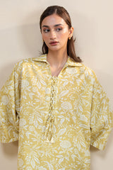 OCHRE CHARM-2 PC PRINTED KHADDAR SUIT