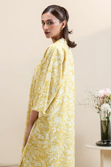 OCHRE CHARM-2 PC PRINTED KHADDAR SUIT