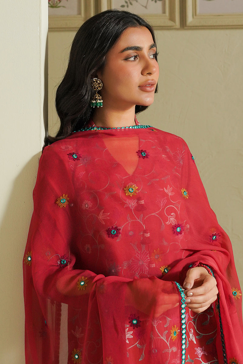 RUBY SKY-3 PIECE EMBROIDERED LAWN SUIT