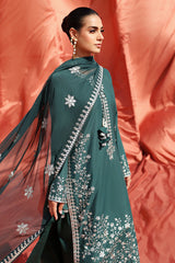 PINE CERULEAN-3 PIECE EMBROIDERED LAWN SUIT