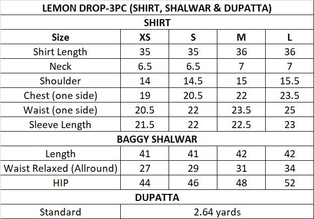 Size Guide