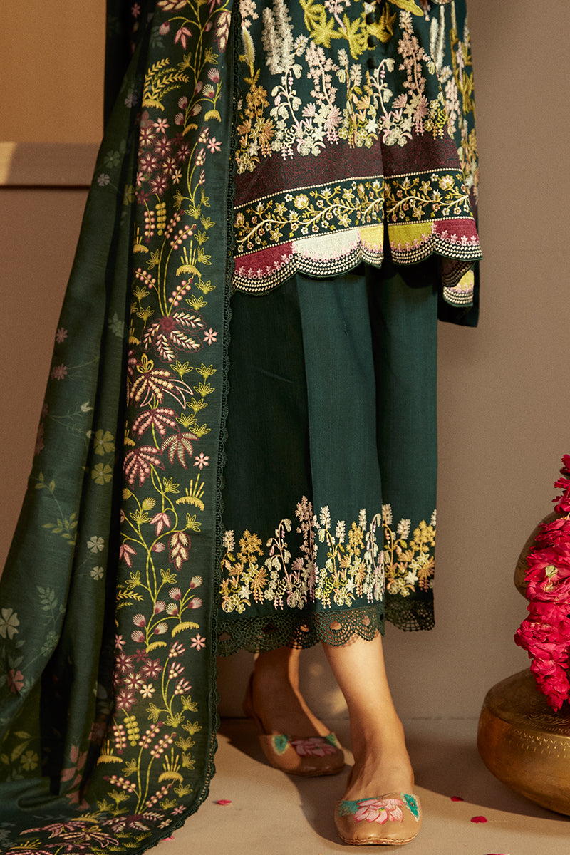 EMERALD FOREST-3 PC KHADDAR EMBROIDERED SUIT