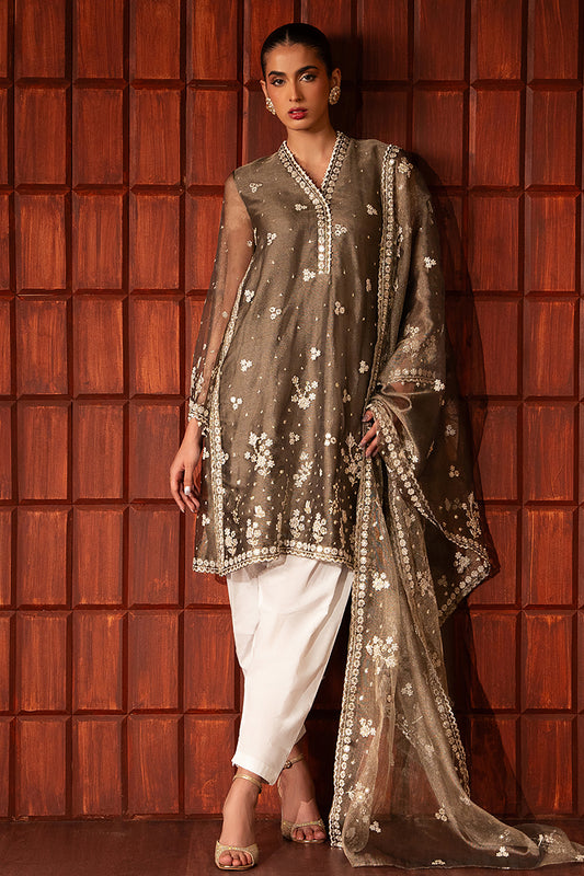 SUNSET SHIMMER-2 PC( SHIRT & DUPATTA)