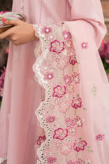CAMEO PINK-3 PIECE EMBROIDERED JACQUARD SUIT