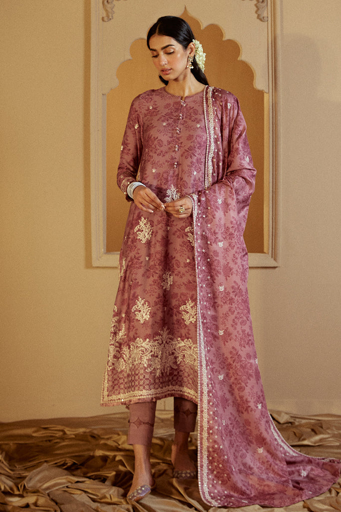 MAUVE DREAM-3 PC MARINA EMBROIDERED SUIT