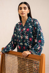 CHERRY SKY PRINTED LINEN SHIRT