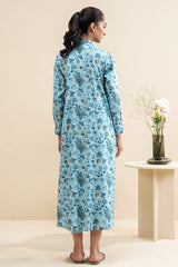 CADET NOIR-2 PC PRINTED LINEN SUIT