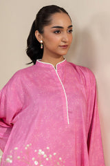 MISTY PINK-2 PC PRINTED LINEN SUIT