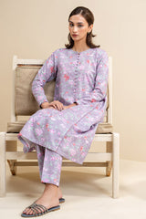 MAUVE HAZE-2 PC PRINTED KHADDAR SUIT