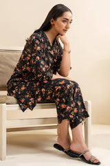 RAVEN CHARM-2 PC PRINTED LINEN SUIT