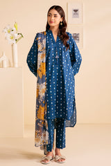 FROSTY SPRING-3 PIECE PRINTED LAWN SUIT