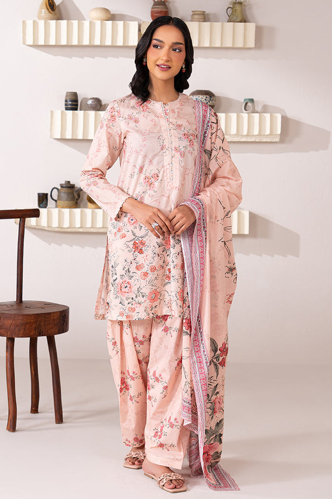 FLORAL FIESTA-3 PIECE PRINTED LAWN SUIT