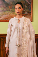 MISTY DOVE-4 PIECE EMBROIDERED ZARI SUIT