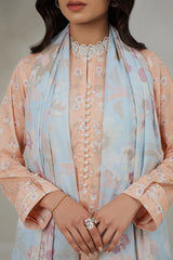 TROPICAL SHINE-3 PIECE (SHIRT,TROUSER AND DUPATTA)