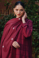 RED WOOD-2 PIECE (SHIRT & DUPATTA)