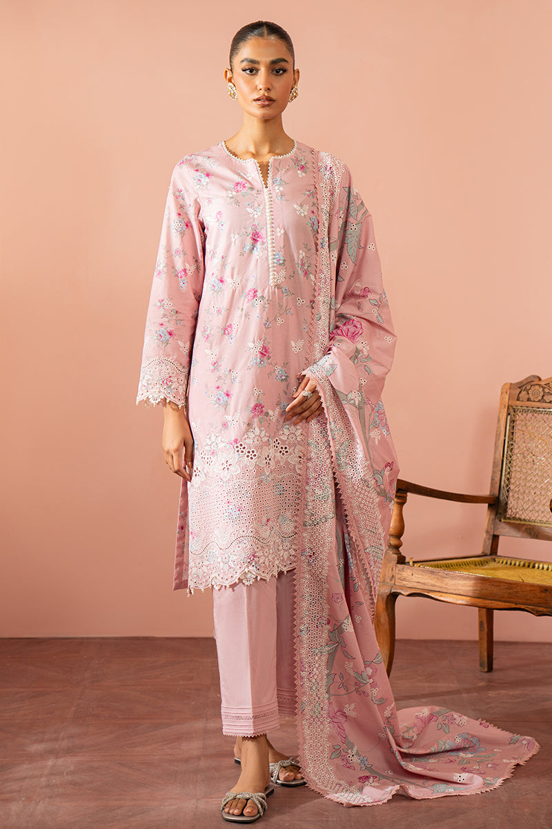 GARNET BLUSH-3 PIECE PRINTED SUIT