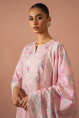 GARNET BLUSH-3 PC (SHIRT, DUPATTA & TROUSER)