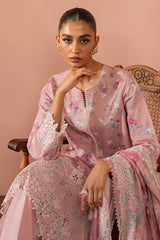 GARNET BLUSH-3 PC (SHIRT, DUPATTA & TROUSER)