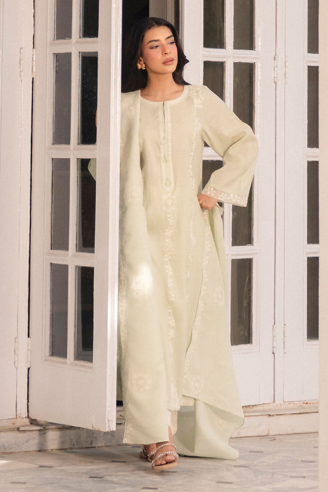 MINT WHISPER-2PC (SHIRT & DUPATTA)