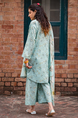 ENCHANTING GLAZE-3 PRINTED LAWN SUIT