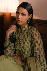 GLEAMING GOLD-4PC NET EMBROIDERED SUIT