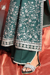 PINE CERULEAN-3 PIECE EMBROIDERED LAWN SUIT