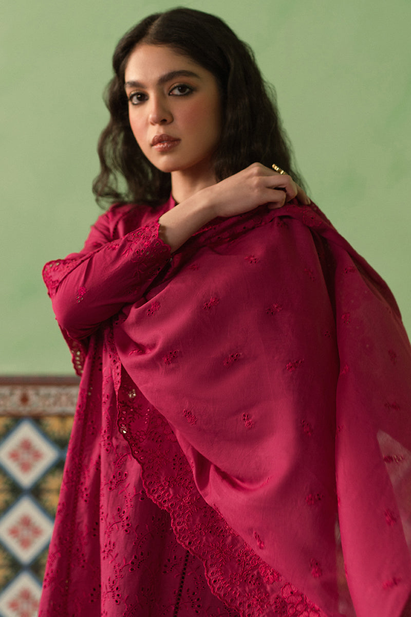 CERISE LOFT-3 PIECE CHIKANKARI SUIT