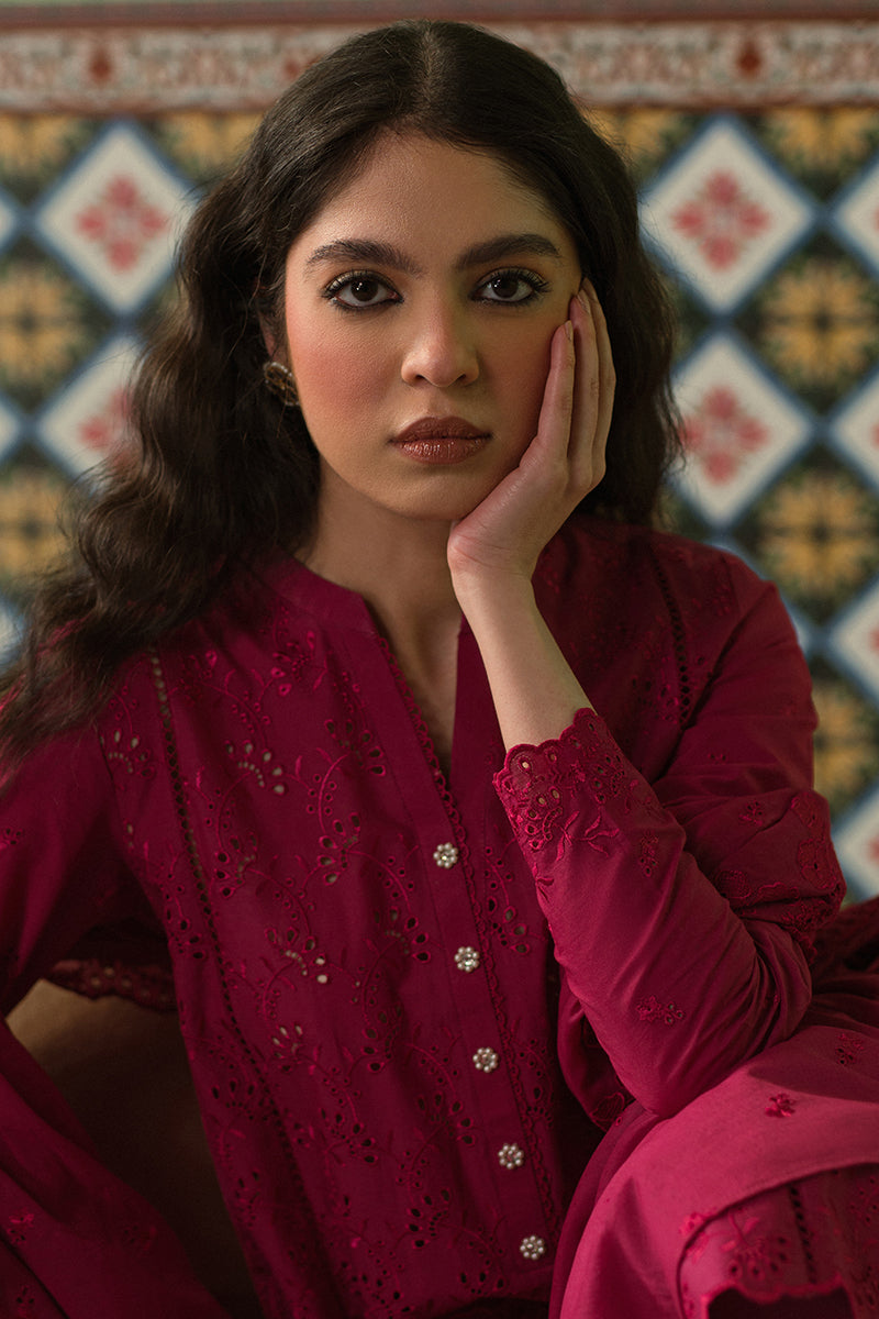 CERISE LOFT-3 PIECE CHIKANKARI SUIT