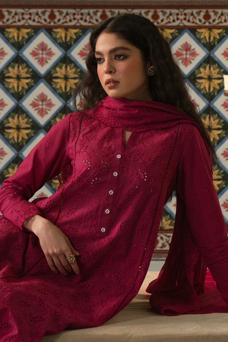 CERISE LOFT-3 PIECE CHIKANKARI SUIT