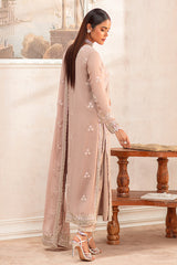 ROSEWOOD-3 PIECE CHIFFON EMBROIDERED SUIT
