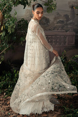 ASHLEY SAND-4PC ORGANZA EMBROIDERED SUIT