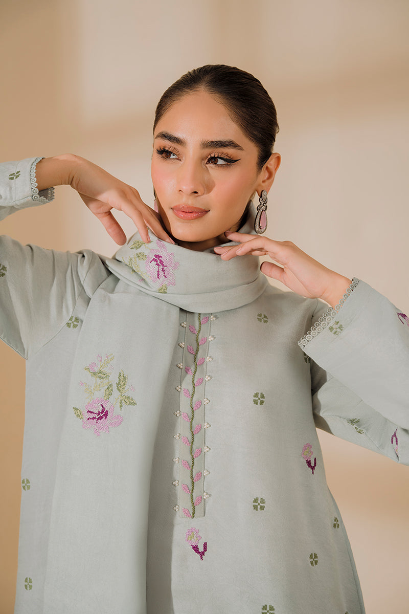 MOON FLOWER-2 PC (SHIRT & DUPATTA)