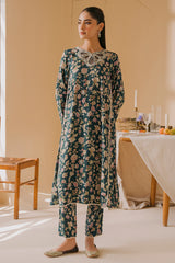 MOSS GREEN-2PC (SHIRT & TROUSER)